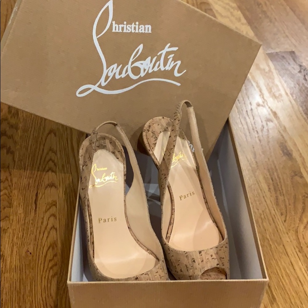Cork sling-backs